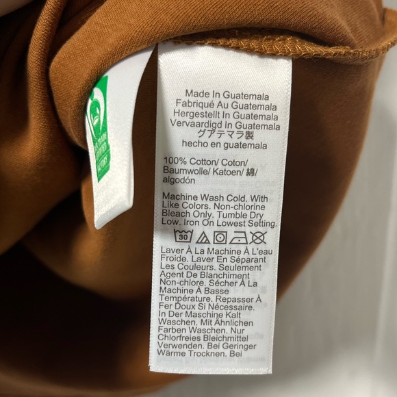 NWT J Crew Chestnut Brown Essential Tee size large - Picture 4 of 6